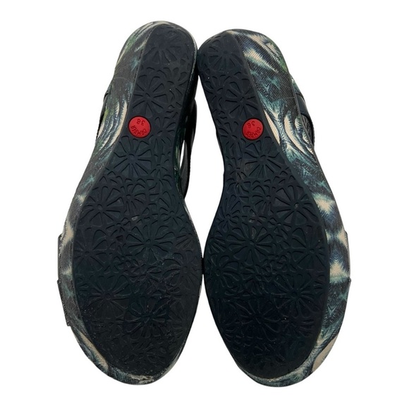 Camper Damas Green Navy Tropical Wedge Platform Sandals Women’s EU 38 US 7.5 - Picture 12 of 16